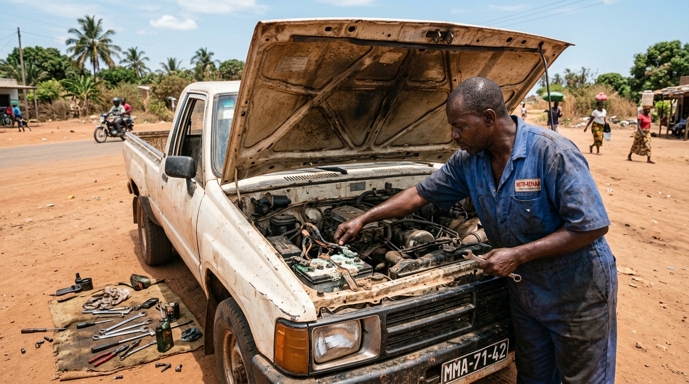 Sistema Elétrico Automóvel Avariado em Moçambique: Um Problema Silencioso nas Estradas