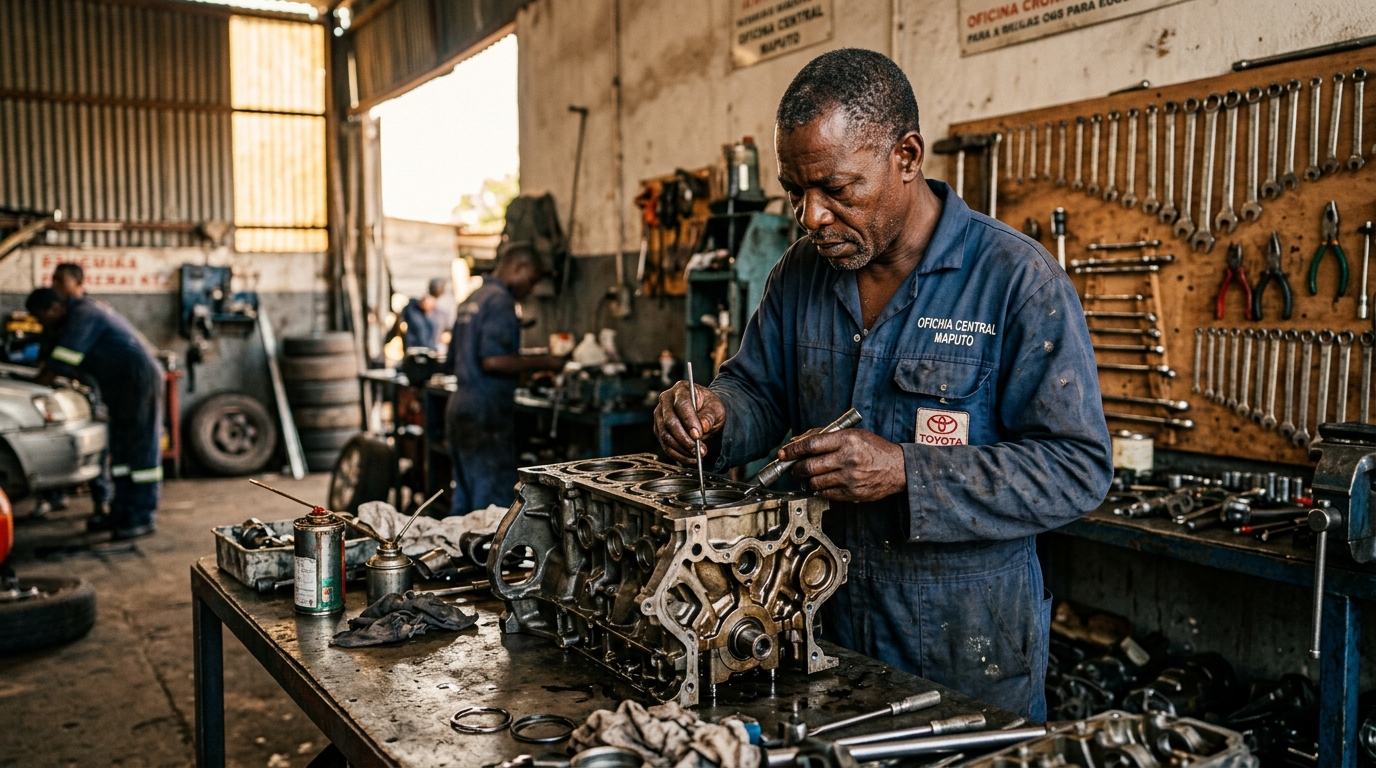 Reparacao do motor gasolina em Moçambique
