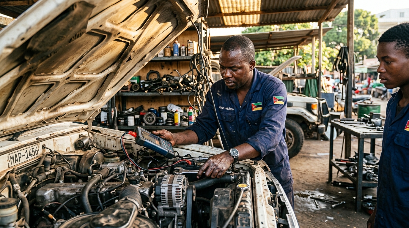 Inovação Mecânica Automóvel em Moçambique: Desafios, Oportunidades e o Futuro da Mobilidade