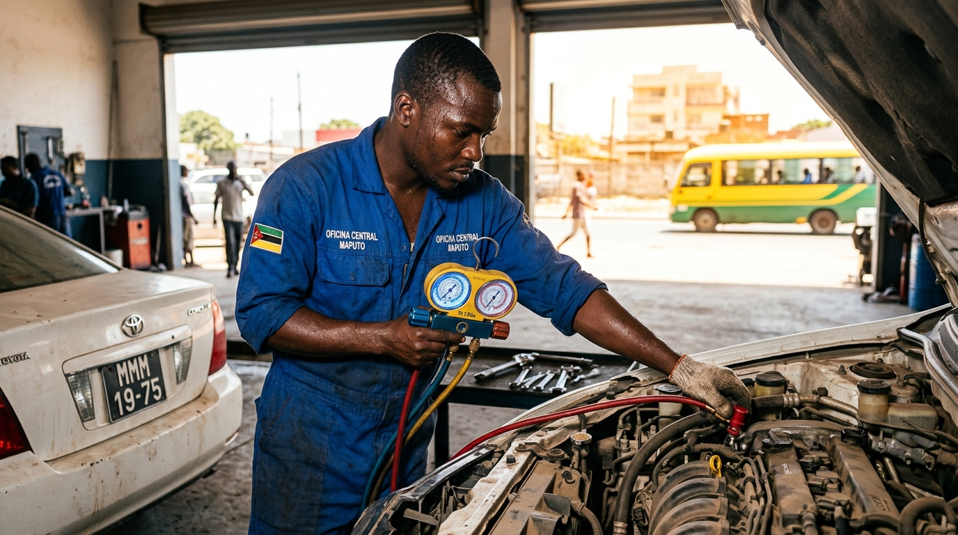 Climatização Automóvel em Moçambique: O Sistema que o Calor Torna Indispensável