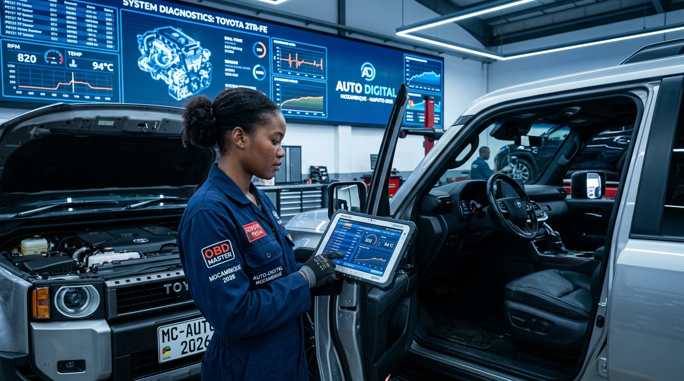Mecânica Automóvel Digital em 2026: Moçambique na Encruzilhada da Transformação
